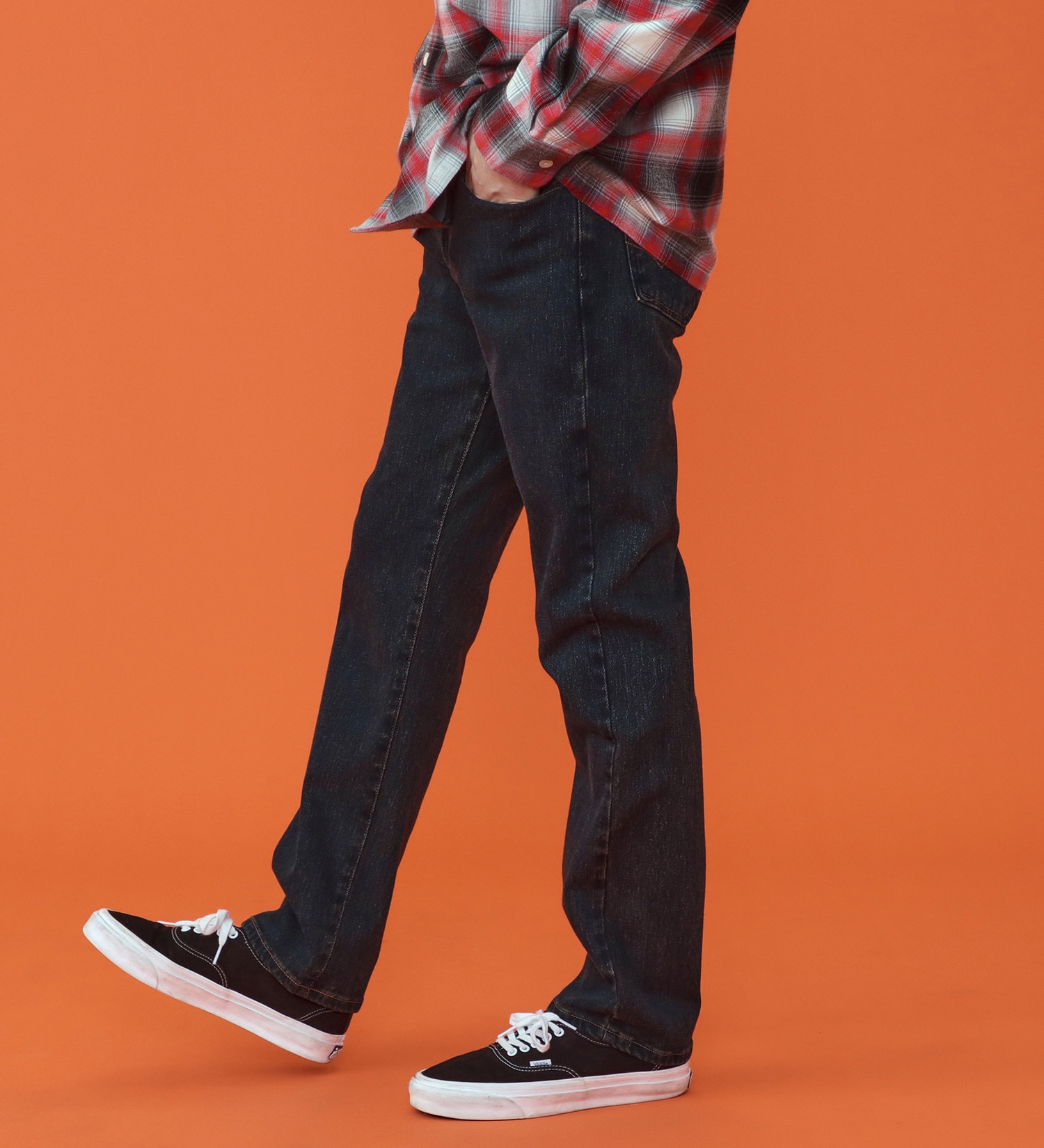 EDWIN(エドウイン)の【予約P】WILDFIRE ジャージーズレギュラーストレートデニムパンツ【暖/冬用】|パンツ/パンツ/メンズ|濃色ブルー4