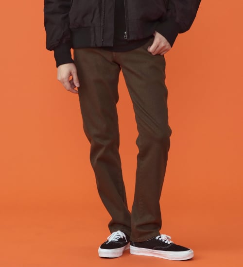 EDWIN(エドウイン)の【予約P】WILDFIRE ジャージーズレギュラーストレートデニムパンツ【暖/冬用】|パンツ/パンツ/メンズ|ダークブラウン