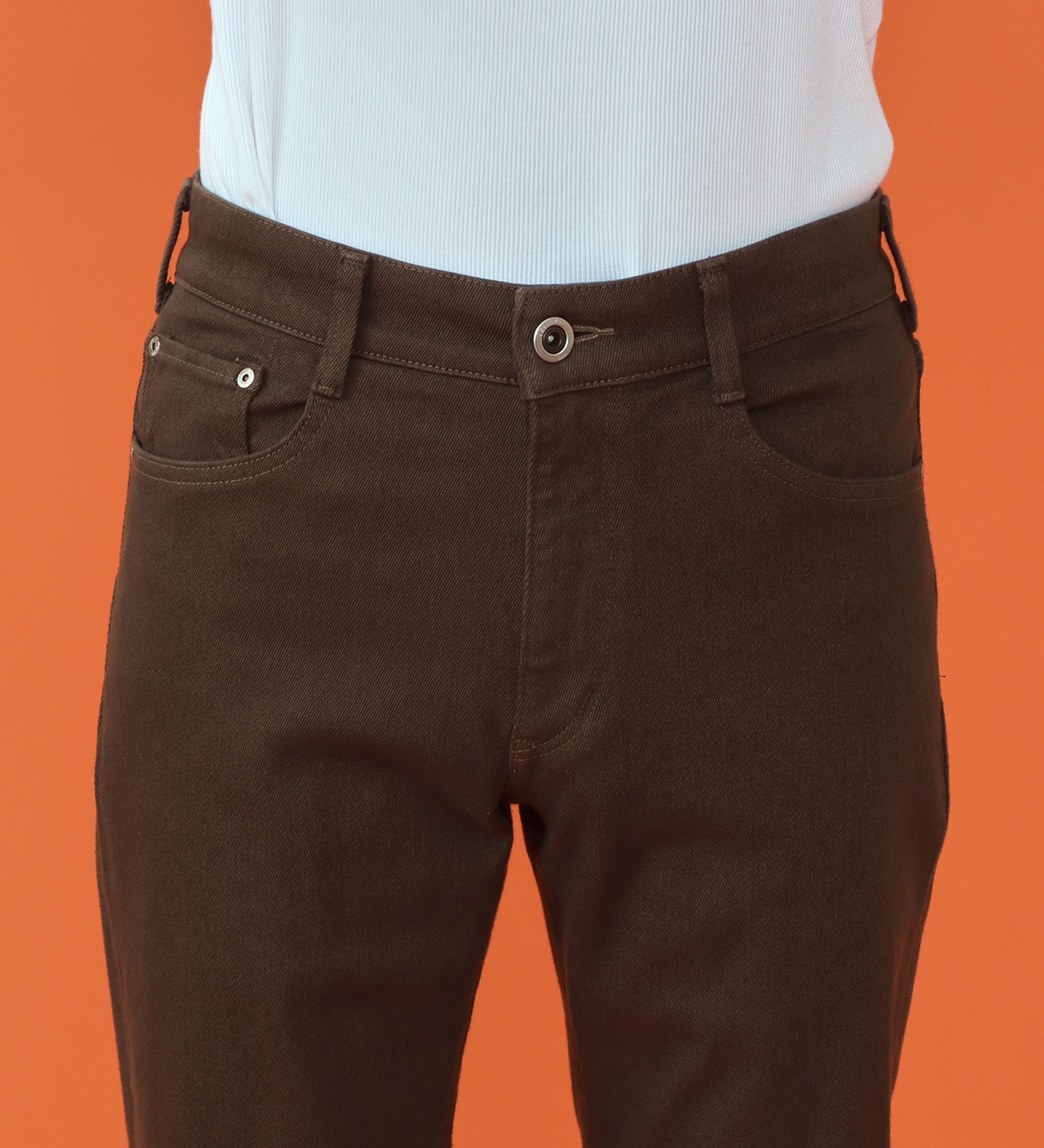 EDWIN(エドウイン)の【予約P】WILDFIRE ジャージーズレギュラーストレートデニムパンツ【暖/冬用】|パンツ/パンツ/メンズ|ダークブラウン