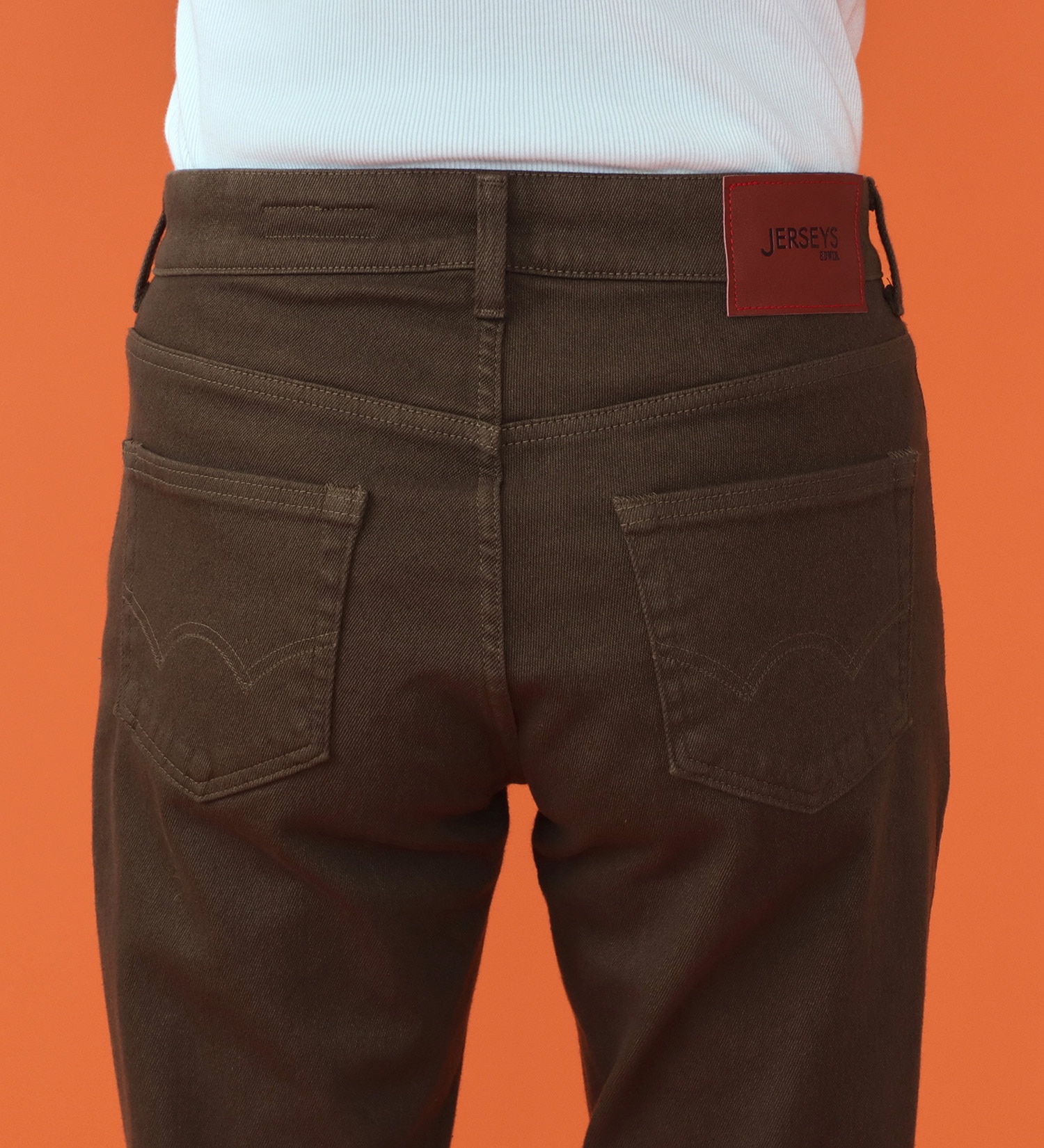EDWIN(エドウイン)の【予約P】WILDFIRE ジャージーズレギュラーストレートデニムパンツ【暖/冬用】|パンツ/パンツ/メンズ|ダークブラウン