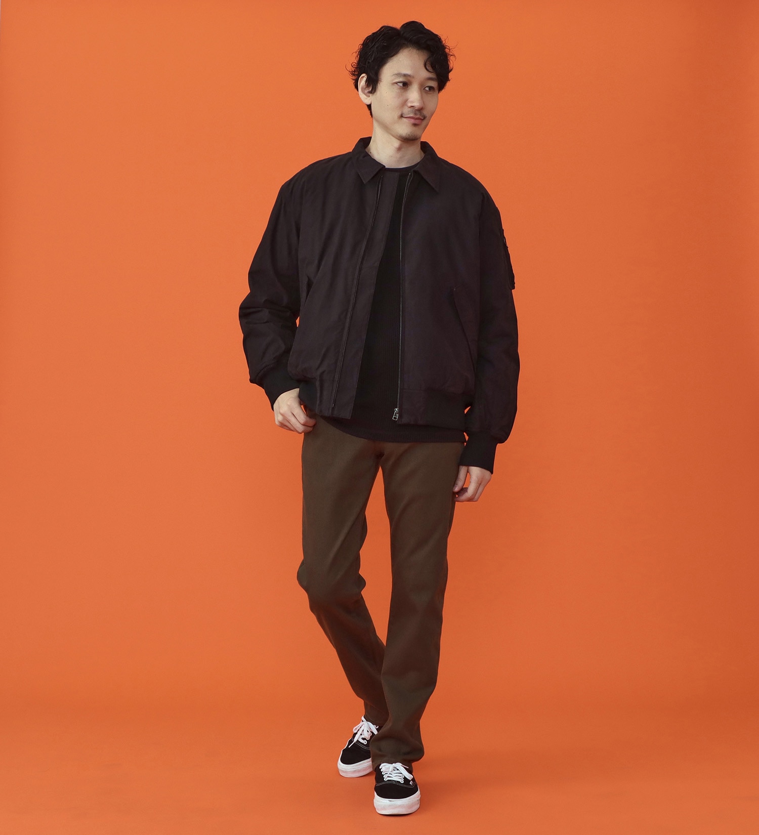 EDWIN(エドウイン)の【予約P】WILDFIRE ジャージーズレギュラーストレートデニムパンツ【暖/冬用】|パンツ/パンツ/メンズ|ダークブラウン