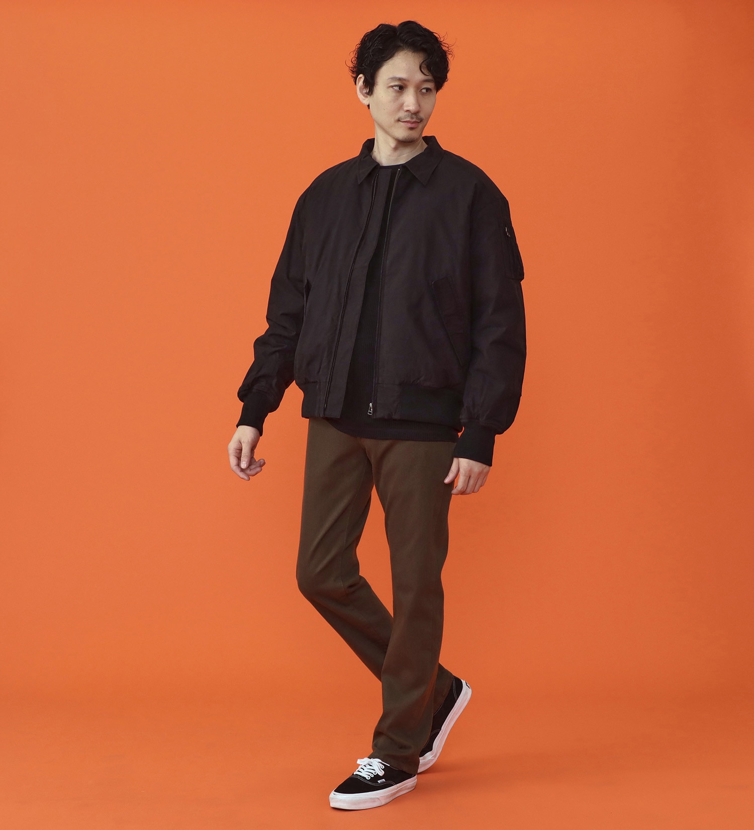 EDWIN(エドウイン)の【予約P】WILDFIRE ジャージーズレギュラーストレートデニムパンツ【暖/冬用】|パンツ/パンツ/メンズ|ダークブラウン