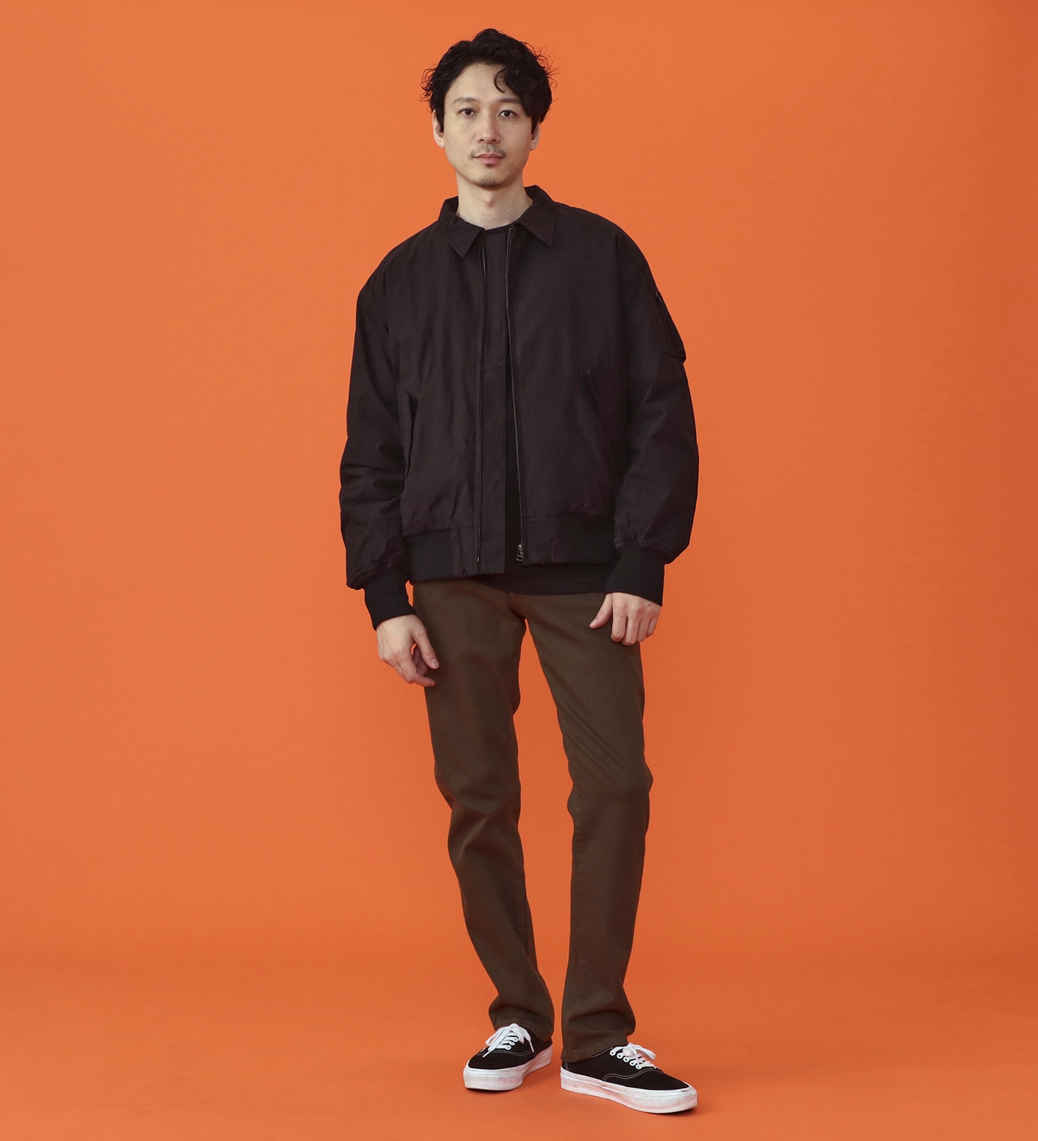 EDWIN(エドウイン)の【予約P】WILDFIRE ジャージーズレギュラーストレートデニムパンツ【暖/冬用】|パンツ/パンツ/メンズ|ダークブラウン