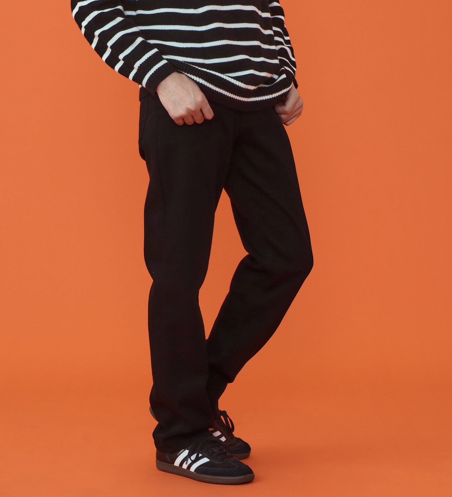 EDWIN(エドウイン)の【予約P】WILDFIRE ジャージーズレギュラーストレートデニムパンツ【暖/冬用】|パンツ/パンツ/メンズ|ブラック
