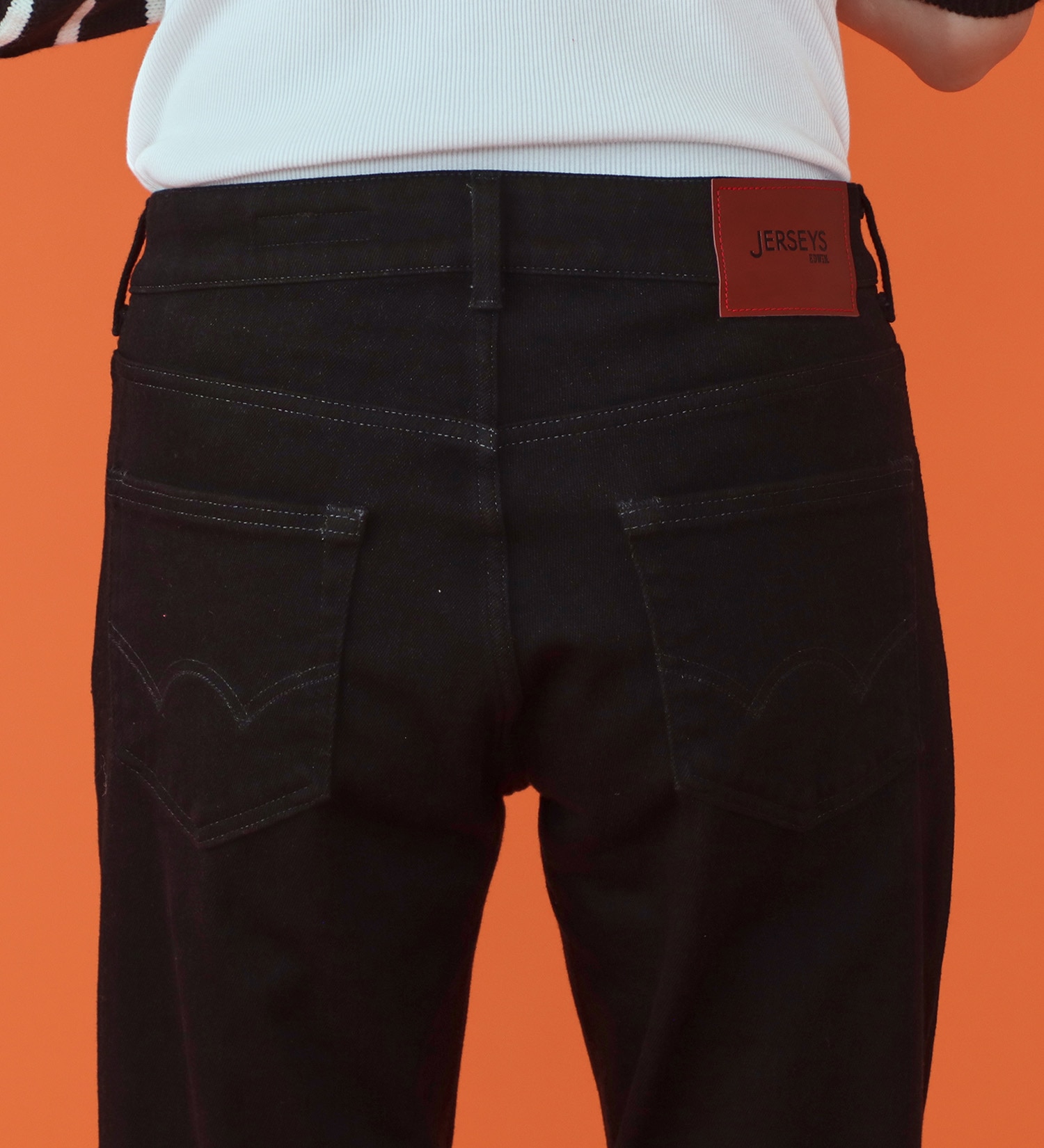 EDWIN(エドウイン)の【予約P】WILDFIRE ジャージーズレギュラーストレートデニムパンツ【暖/冬用】|パンツ/パンツ/メンズ|ブラック