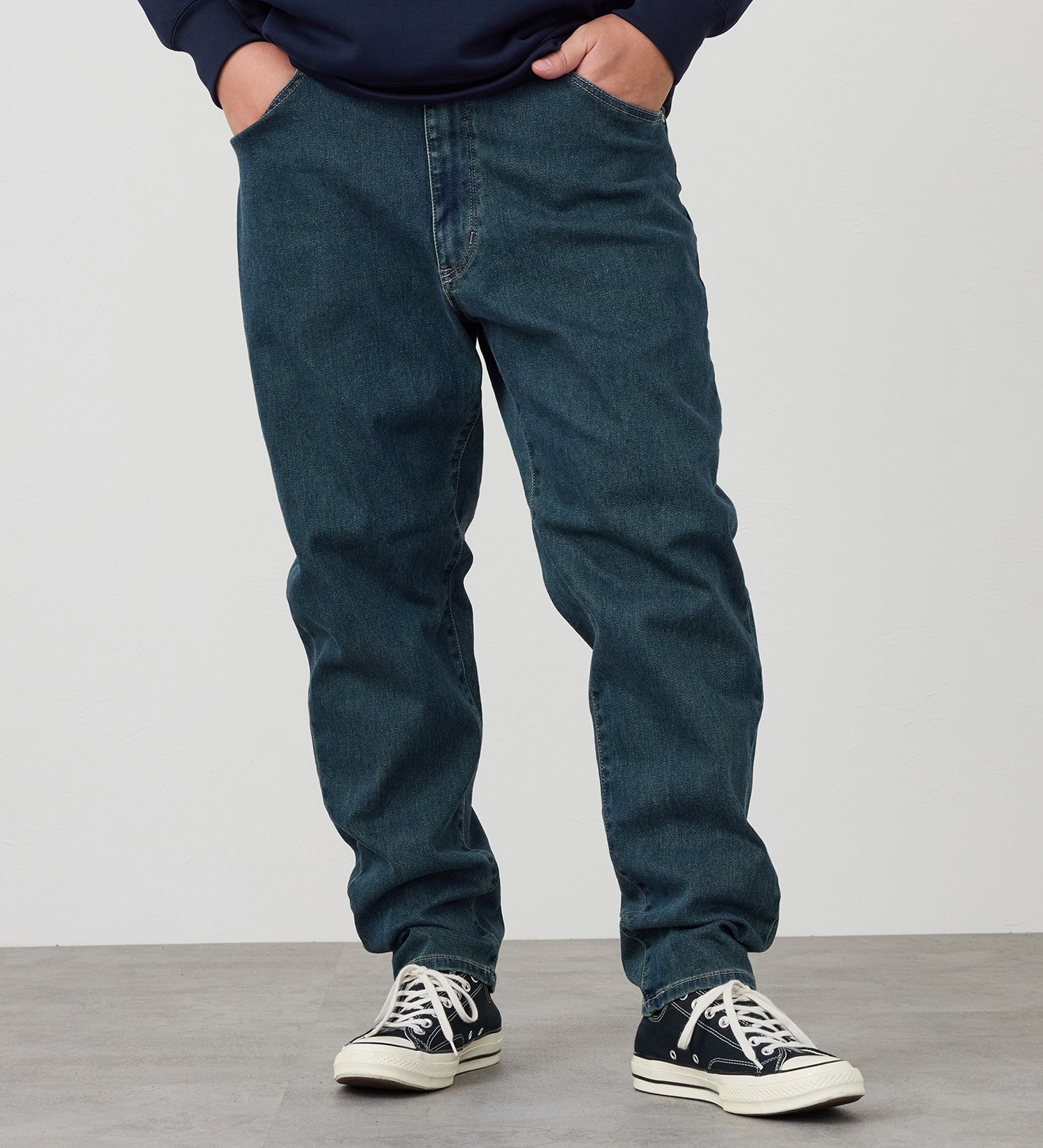 EDWIN(エドウイン)の【試着対象】【大きいサイズ】ジャージーズ テーパードパンツ【スタンダードモデル】|パンツ/デニム / ジーンズパンツ/メンズ|中色ブルー2