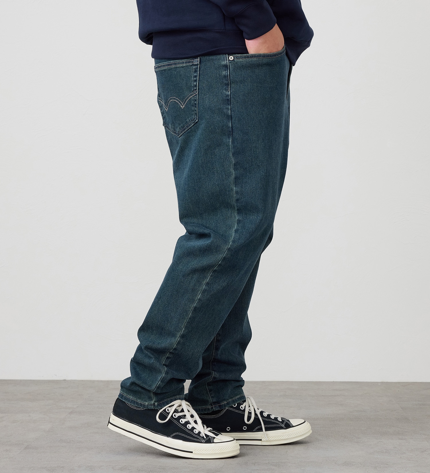 EDWIN(エドウイン)の【試着対象】【大きいサイズ】ジャージーズ テーパードパンツ【スタンダードモデル】|パンツ/デニム / ジーンズパンツ/メンズ|中色ブルー2