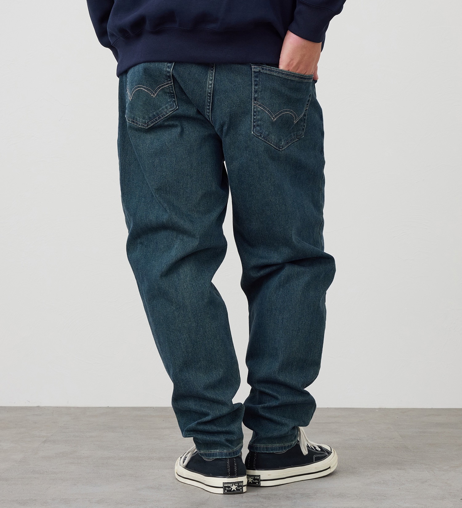 EDWIN(エドウイン)の【試着対象】【大きいサイズ】ジャージーズ テーパードパンツ【スタンダードモデル】|パンツ/デニム / ジーンズパンツ/メンズ|中色ブルー2