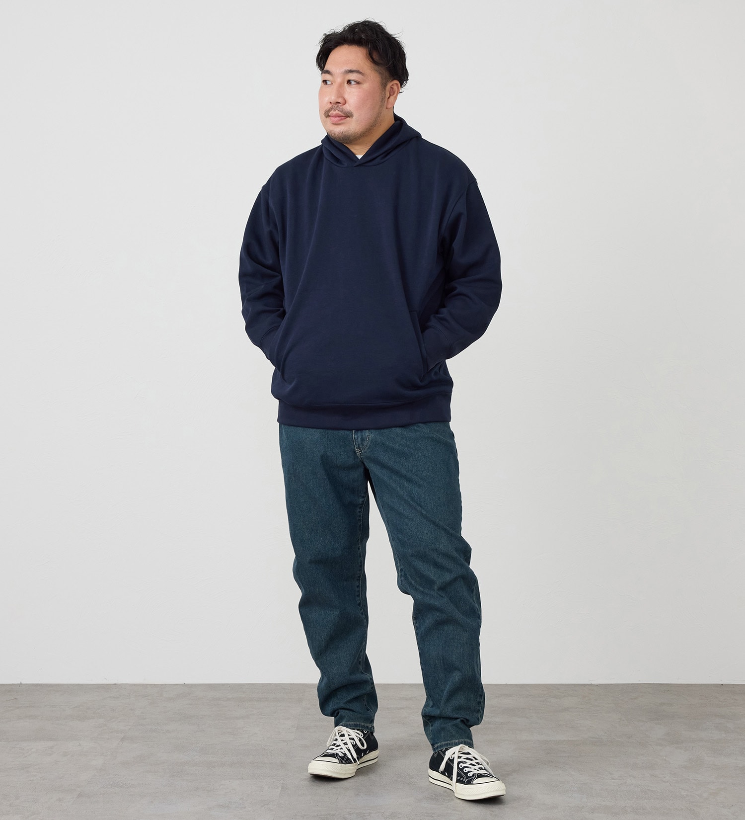 EDWIN(エドウイン)の【試着対象】【大きいサイズ】ジャージーズ テーパードパンツ【スタンダードモデル】|パンツ/デニム / ジーンズパンツ/メンズ|中色ブルー2