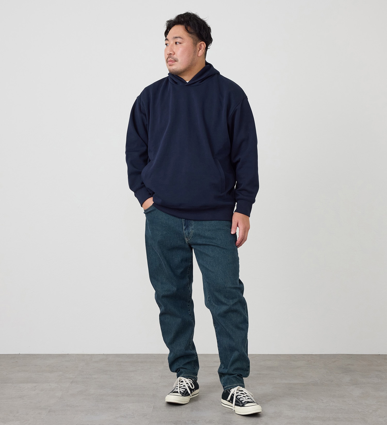 EDWIN(エドウイン)の【試着対象】【大きいサイズ】ジャージーズ テーパードパンツ【スタンダードモデル】|パンツ/デニム / ジーンズパンツ/メンズ|中色ブルー2