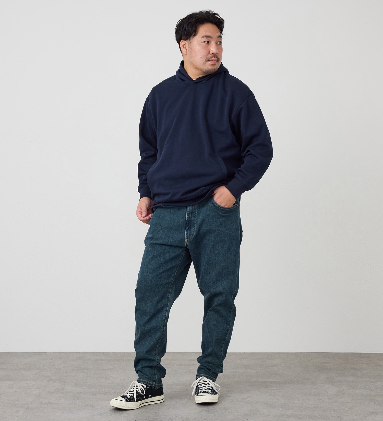 EDWIN(エドウイン)の【試着対象】【大きいサイズ】ジャージーズ テーパードパンツ【スタンダードモデル】|パンツ/デニム / ジーンズパンツ/メンズ|中色ブルー2