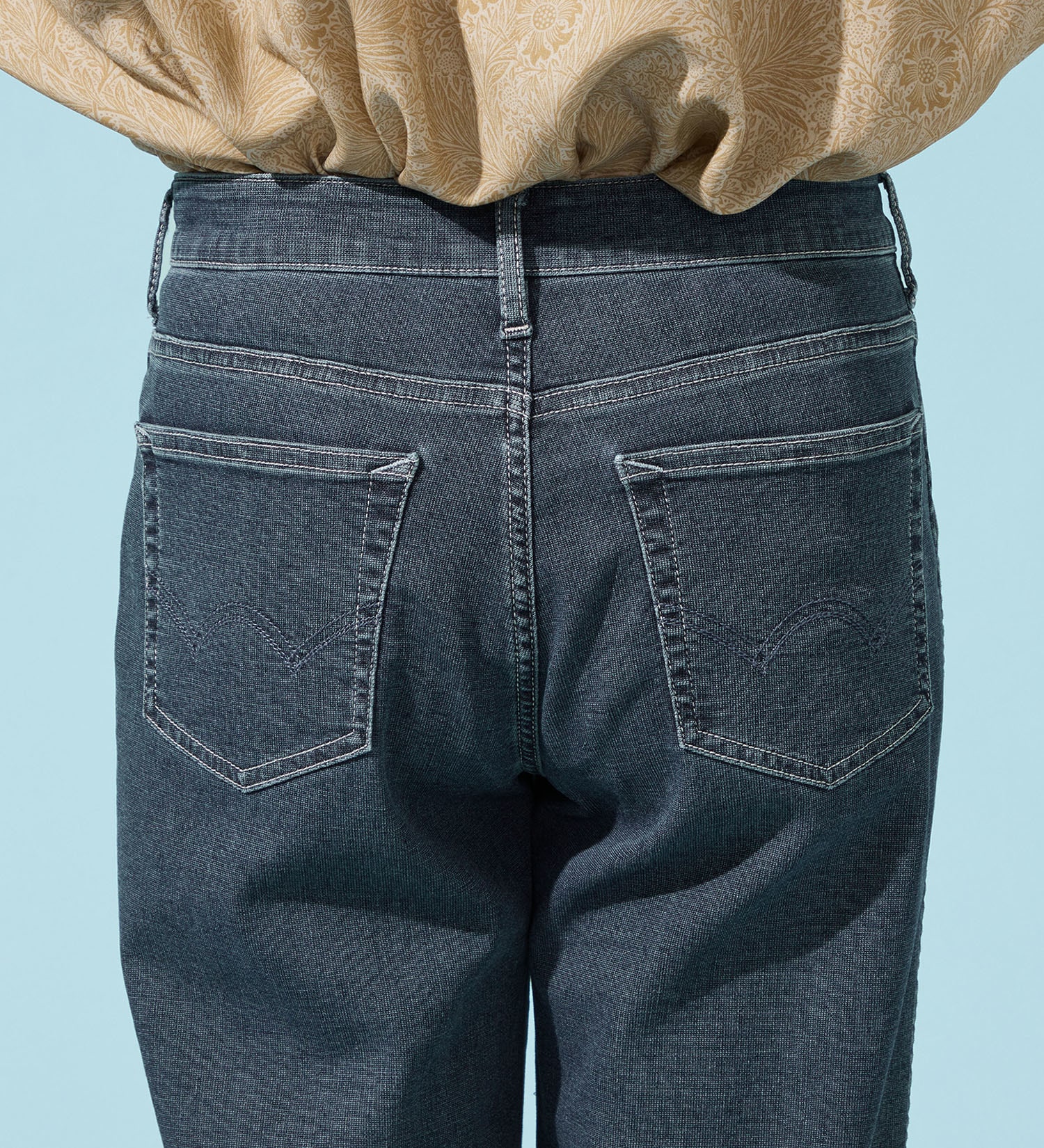 EDWIN(エドウイン)の【予約P】EDWIN LADIES ジャージーズ COOLイージーベイカーワイドデニムパンツ【涼】|パンツ/デニム / ジーンズパンツ/レディース|濃色ブルー