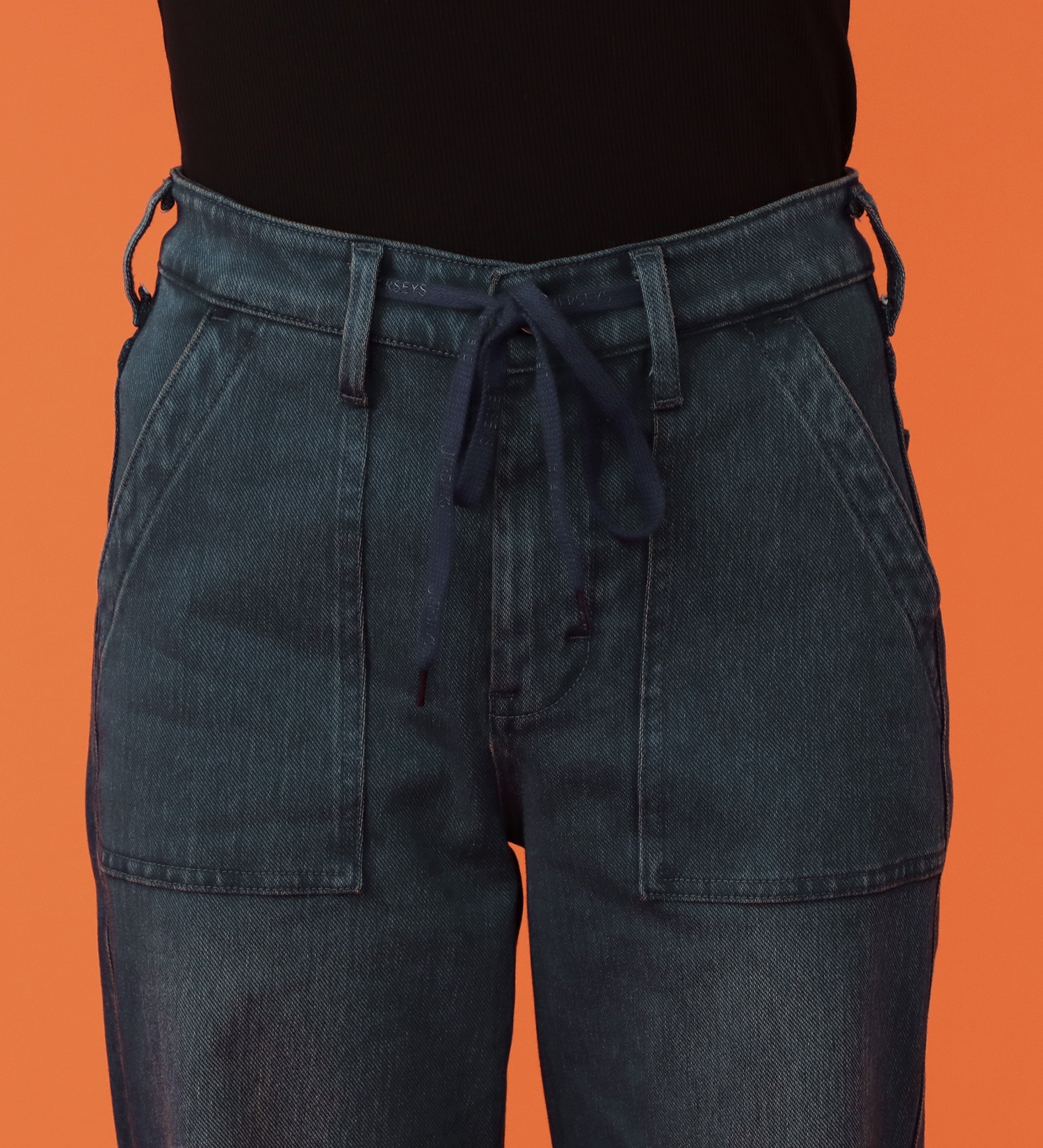 EDWIN(エドウイン)の【予約P】EDWIN LADIES BODY FIRE ジャージーズ イージーベイカーワイドデニムパンツ【暖/冬用】|パンツ/パンツ/レディース|濃色ブルー
