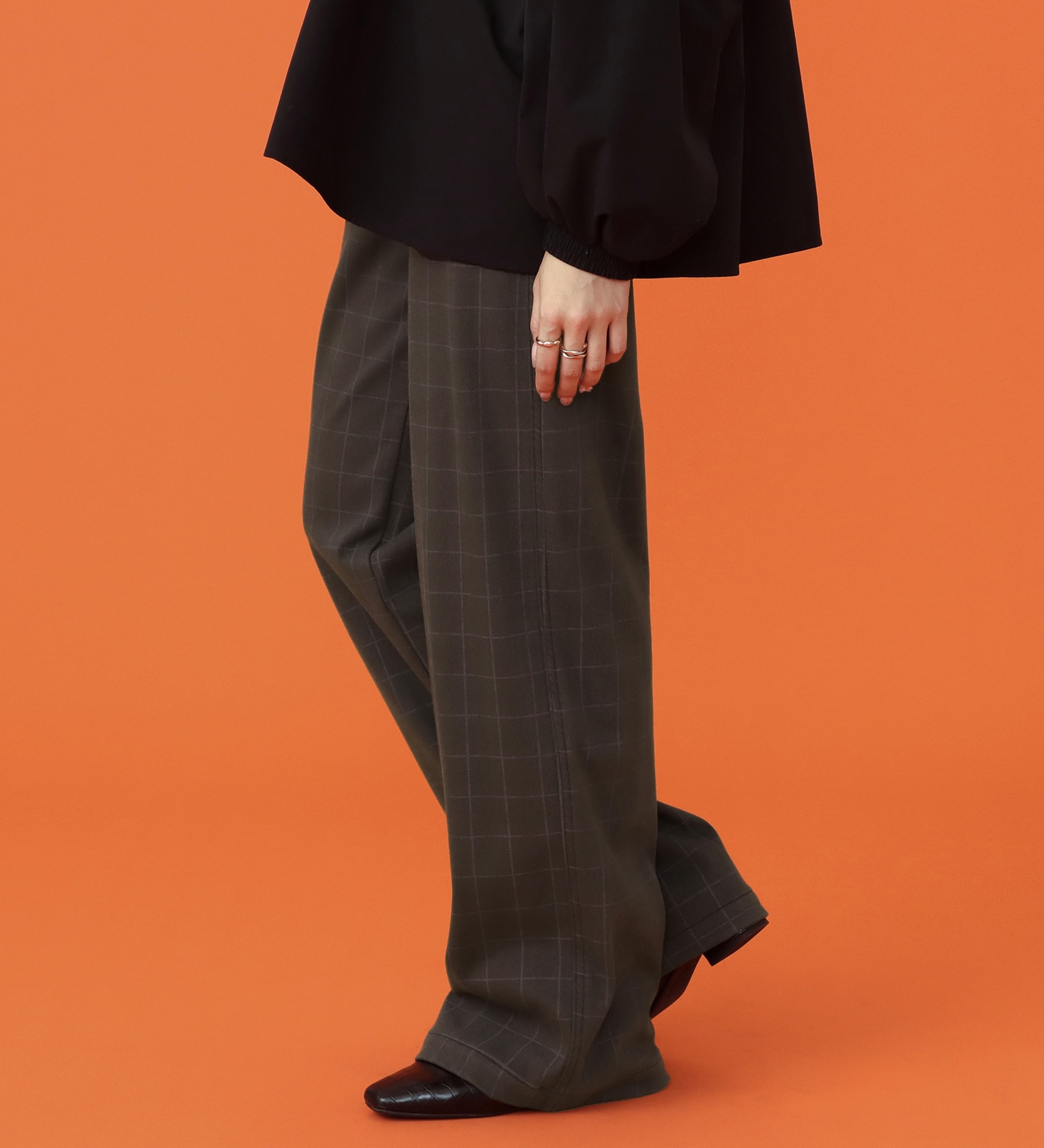 EDWIN(エドウイン)の【予約P】EDWIN LADIES BODY FIRE ジャージーズ イージーベイカーワイドデニムパンツ【暖/冬用】|パンツ/パンツ/レディース|チェック