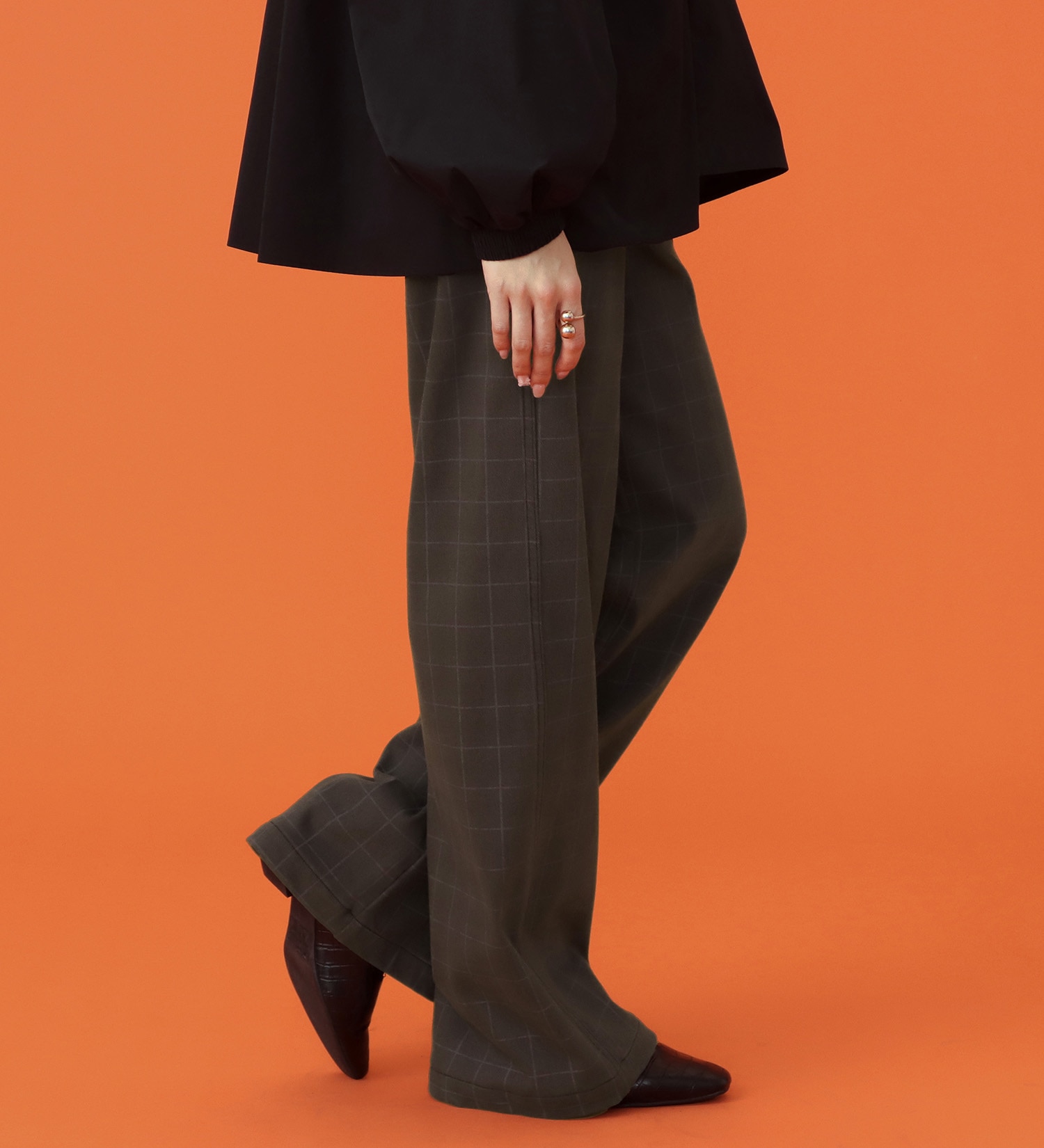 EDWIN(エドウイン)の【予約P】EDWIN LADIES BODY FIRE ジャージーズ イージーベイカーワイドデニムパンツ【暖/冬用】|パンツ/パンツ/レディース|チェック