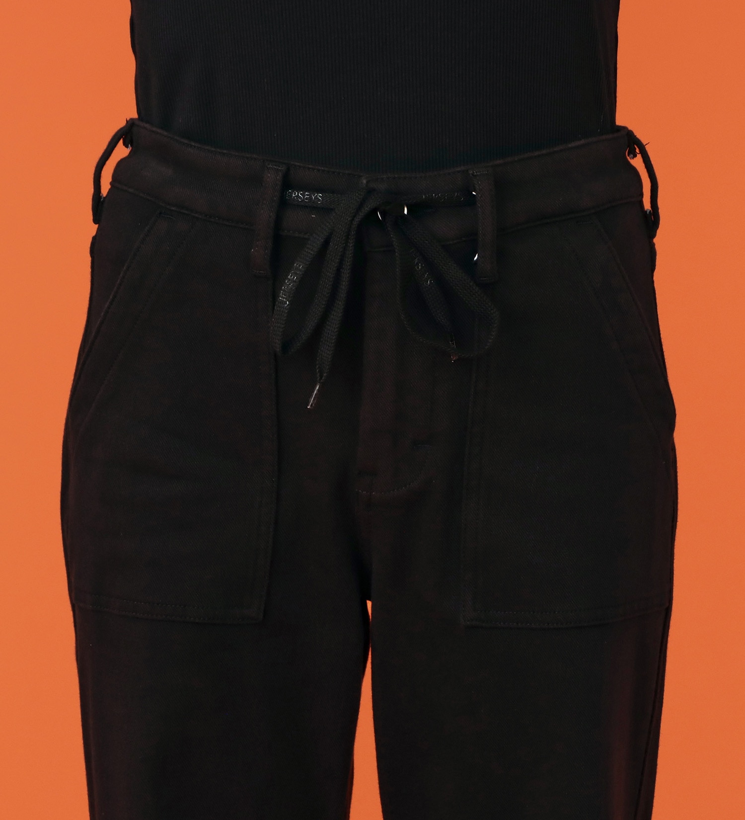 EDWIN(エドウイン)の【予約P】EDWIN LADIES BODY FIRE ジャージーズ イージーベイカーワイドデニムパンツ【暖/冬用】|パンツ/パンツ/レディース|ブラック