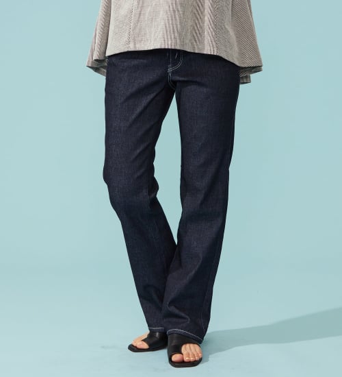 【予約P】EDWIN LADIES ジャージーズ COOLイージーストレートデニムパンツ【涼】