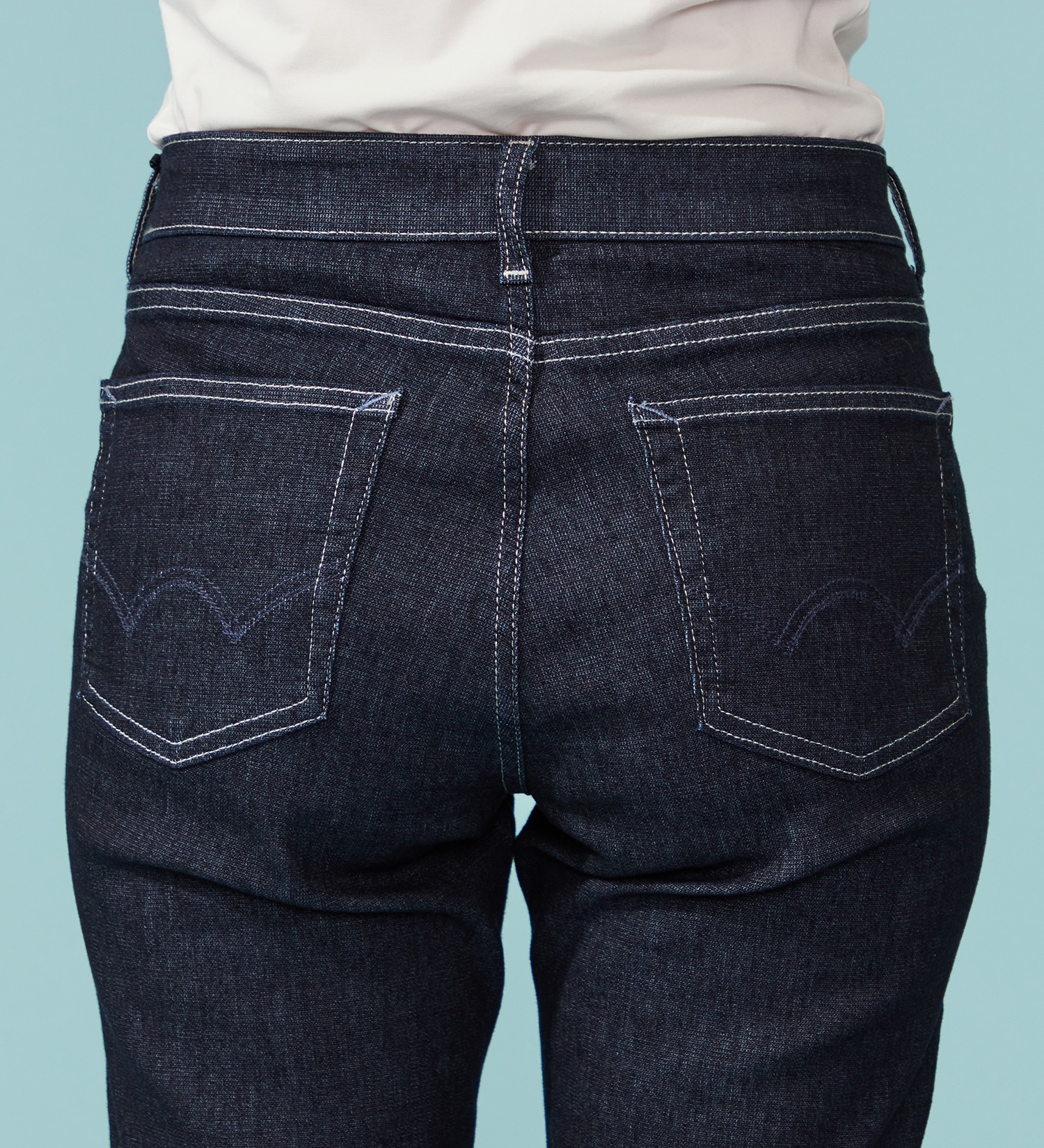 EDWIN(エドウイン)の【予約P】EDWIN LADIES ジャージーズ COOLイージーストレートデニムパンツ【涼】|パンツ/デニム / ジーンズパンツ/レディース|インディゴブルー