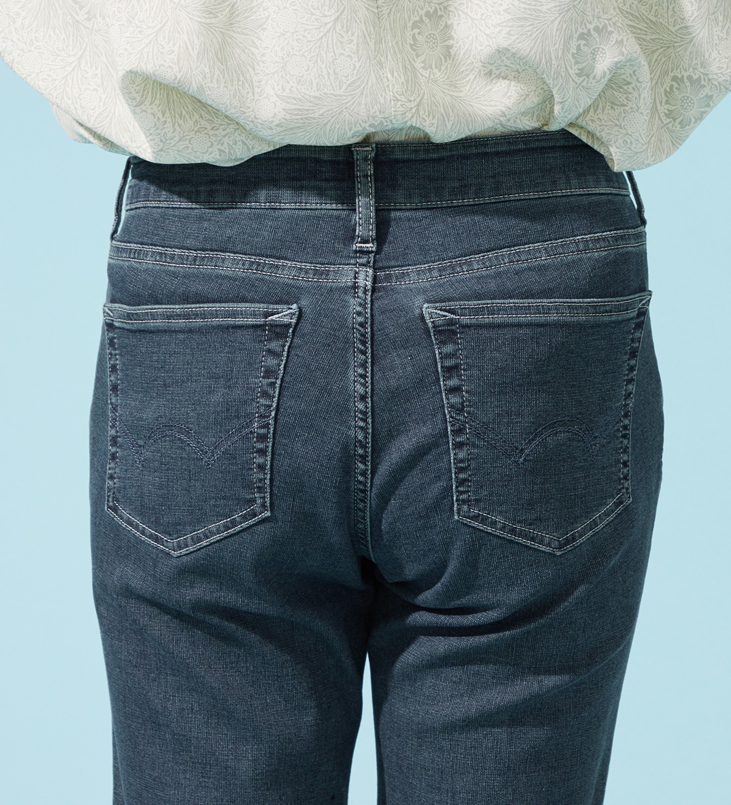 EDWIN(エドウイン)の【予約P】EDWIN LADIES ジャージーズ COOLイージーストレートデニムパンツ【涼】|パンツ/デニム / ジーンズパンツ/レディース|濃色ブルー