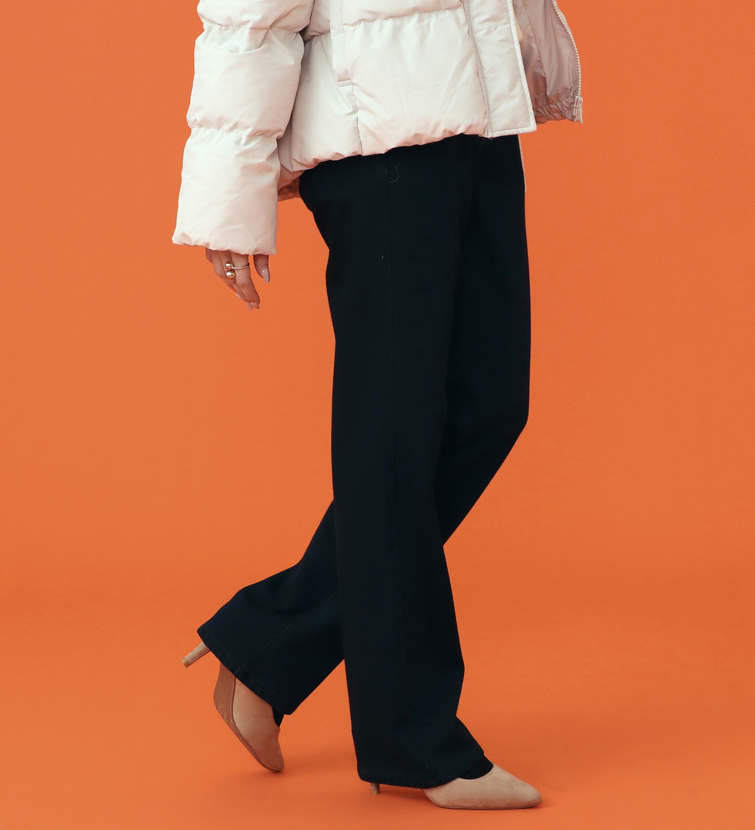 EDWIN(エドウイン)の【予約P】EDWIN LADIES BODY FIRE ジャージーズ イージーストレートデニムパンツ【暖/冬用】|パンツ/デニム / ジーンズパンツ/レディース|インディゴブルー