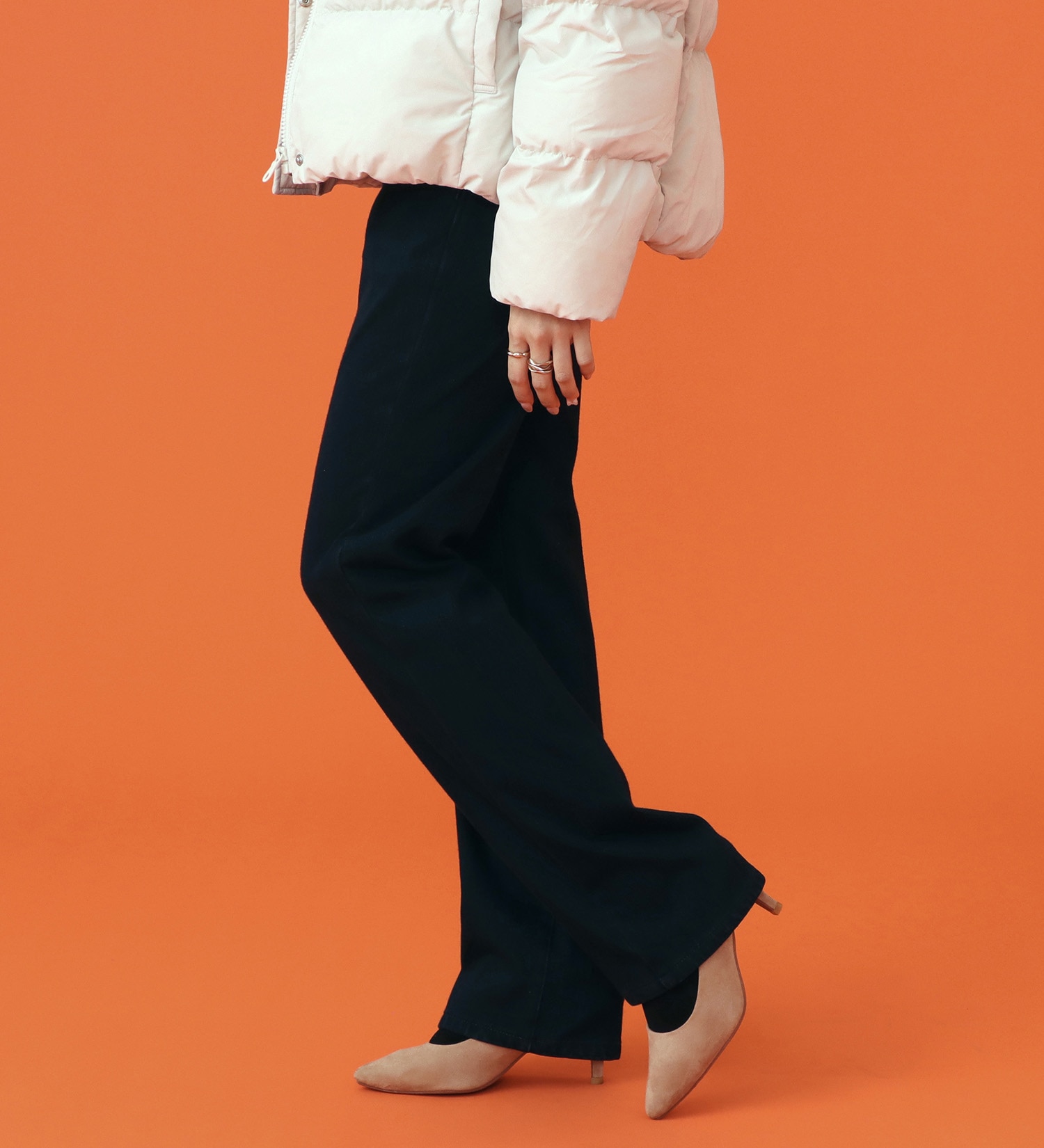 EDWIN(エドウイン)の【予約P】EDWIN LADIES BODY FIRE ジャージーズ イージーストレートデニムパンツ【暖/冬用】|パンツ/デニム / ジーンズパンツ/レディース|インディゴブルー
