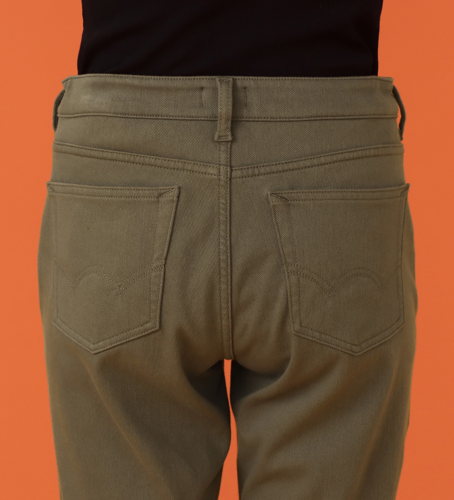 EDWIN(エドウイン)の【予約P】EDWIN LADIES BODY FIRE ジャージーズ イージーストレートデニムパンツ【暖/冬用】|パンツ/デニム / ジーンズパンツ/レディース|オリーブ