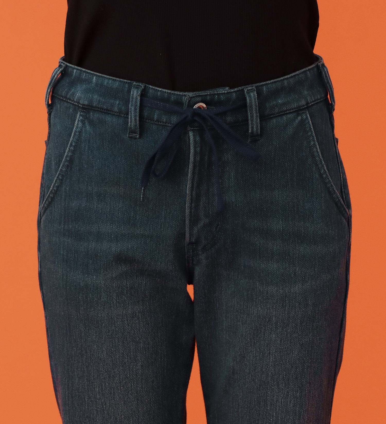 EDWIN(エドウイン)の【予約P】EDWIN LADIES BODY FIRE ジャージーズ イージーストレートデニムパンツ【暖/冬用】|パンツ/デニム / ジーンズパンツ/レディース|中色ブルー