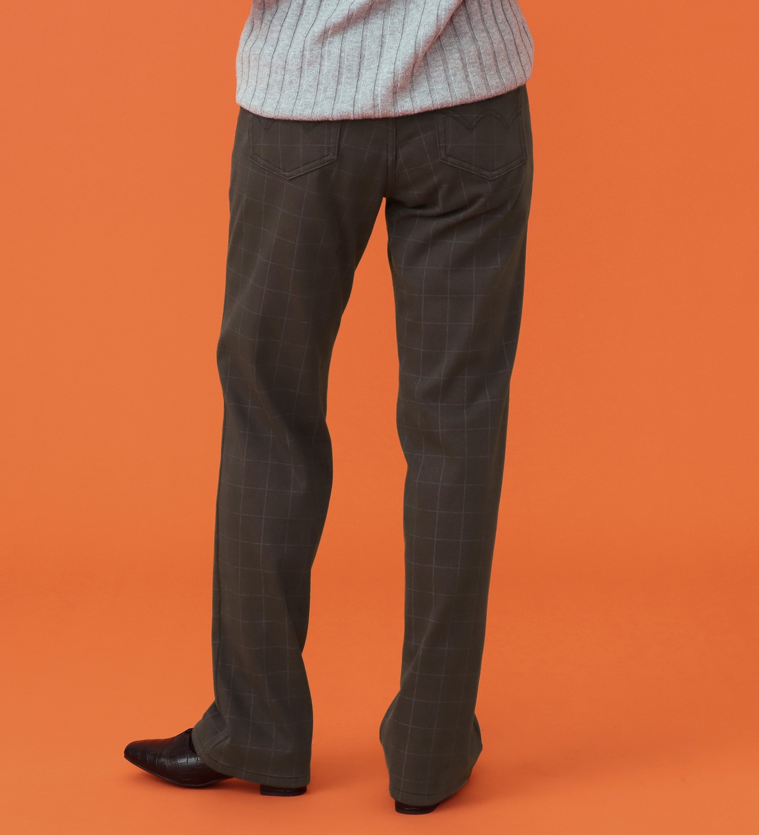 EDWIN(エドウイン)の【予約P】EDWIN LADIES BODY FIRE ジャージーズ イージーストレートデニムパンツ【暖/冬用】|パンツ/デニム / ジーンズパンツ/レディース|グレンチェック
