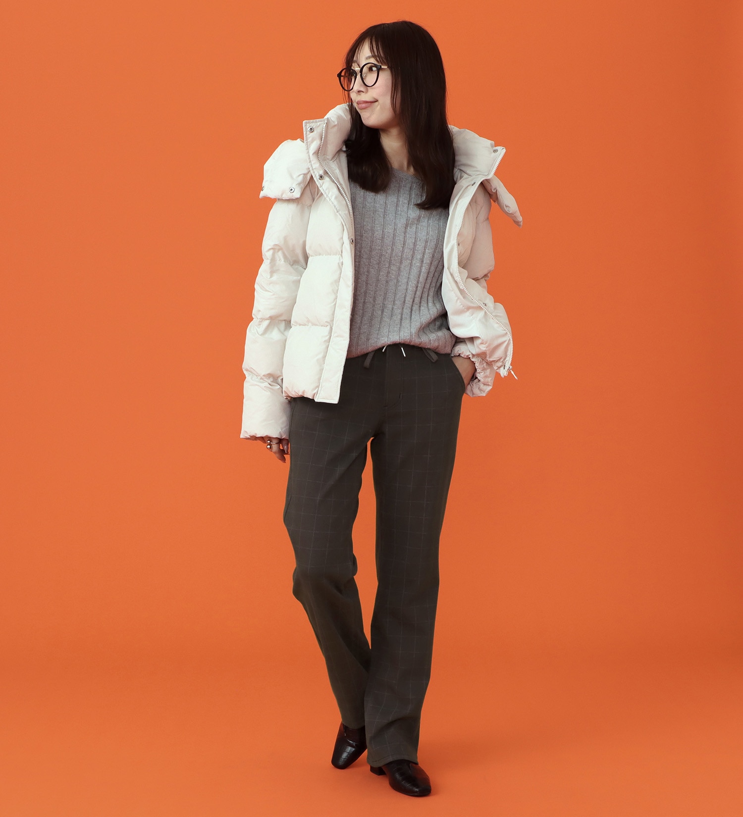 EDWIN(エドウイン)の【予約P】EDWIN LADIES BODY FIRE ジャージーズ イージーストレートデニムパンツ【暖/冬用】|パンツ/デニム / ジーンズパンツ/レディース|グレンチェック
