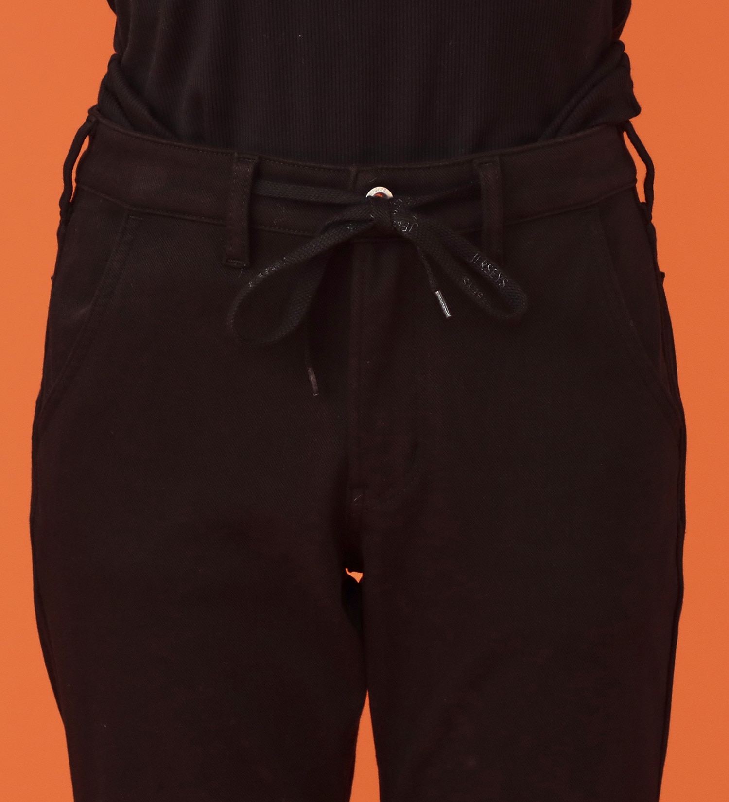 EDWIN(エドウイン)の【予約P】EDWIN LADIES BODY FIRE ジャージーズ イージーストレートデニムパンツ【暖/冬用】|パンツ/デニム / ジーンズパンツ/レディース|ブラック
