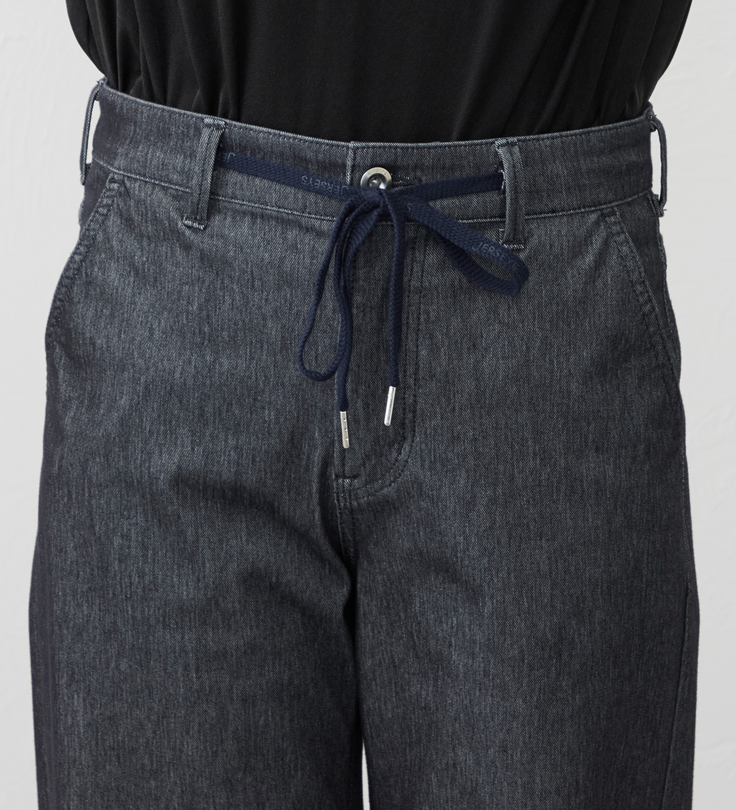 EDWIN(エドウイン)の【試着対象】EDWIN LADIES ジャージーズ イージーワイドデニムパンツ|パンツ/パンツ/レディース|ネイビー