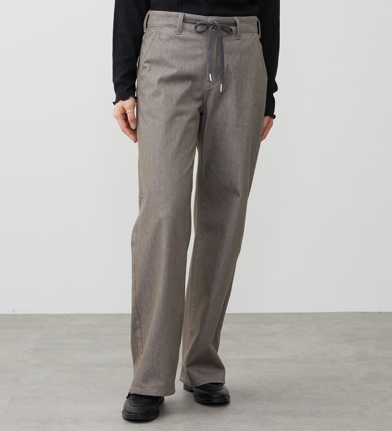 EDWIN(エドウイン)の【試着対象】EDWIN LADIES ジャージーズ イージーワイドデニムパンツ|パンツ/パンツ/レディース|グレイッシュベージュ