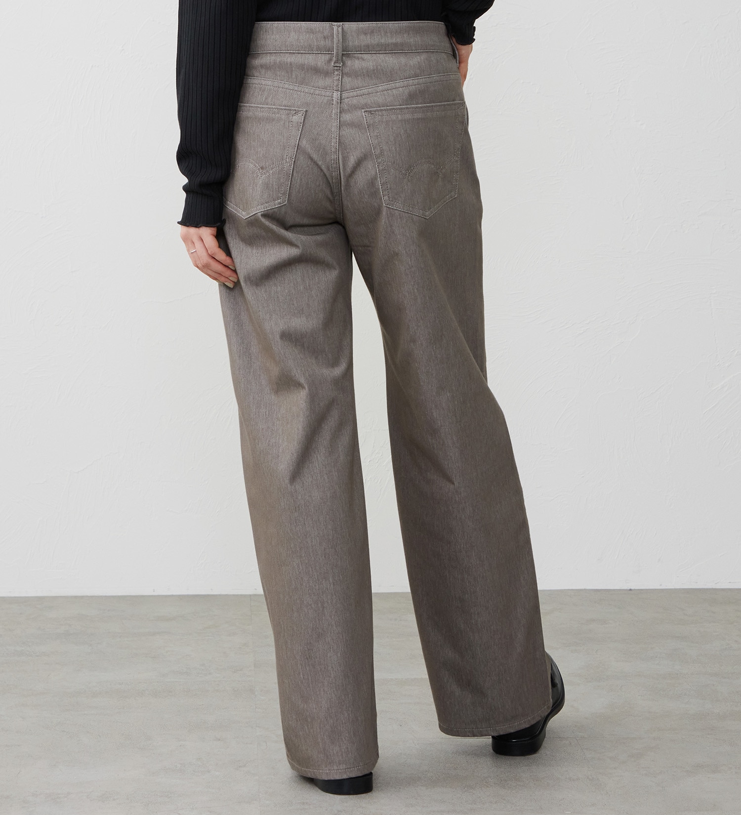 EDWIN(エドウイン)の【試着対象】EDWIN LADIES ジャージーズ イージーワイドデニムパンツ|パンツ/パンツ/レディース|グレイッシュベージュ