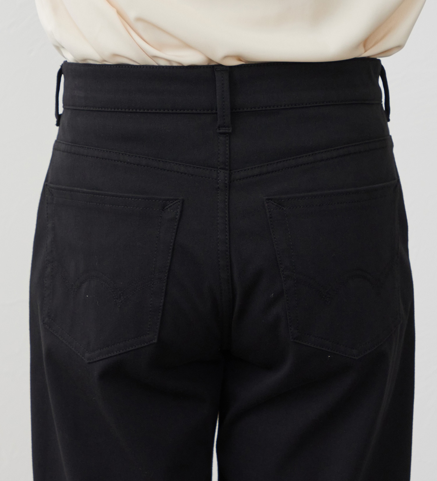 EDWIN(エドウイン)の【試着対象】EDWIN LADIES ジャージーズ イージーワイドデニムパンツ|パンツ/パンツ/レディース|ブラック