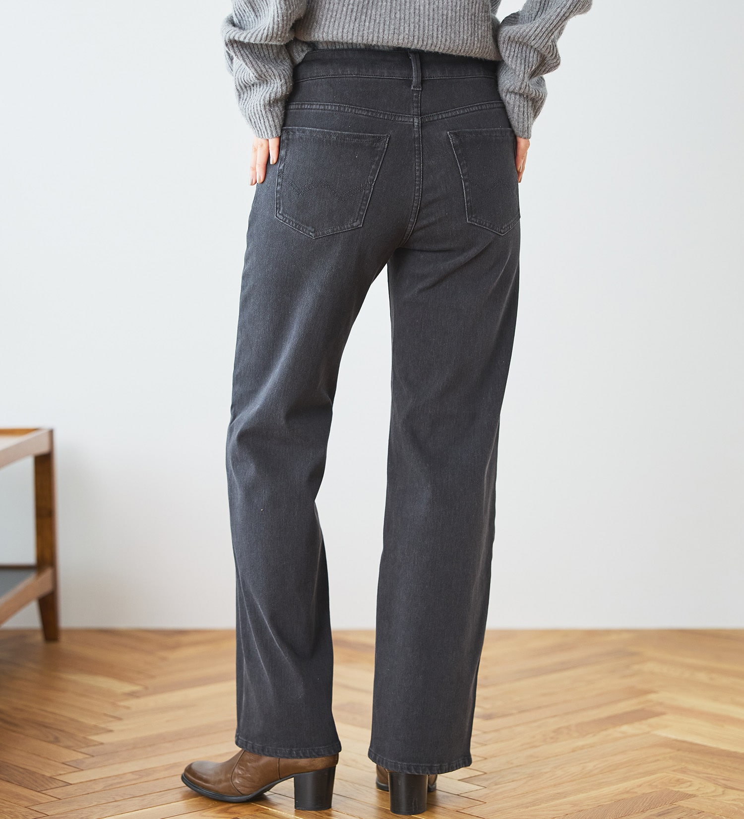 EDWIN(エドウイン)の【予約】EDWIN LADIES ジャージーズ イージーワイドデニムパンツ|パンツ/デニム / ジーンズパンツ/レディース|ブラックデニム