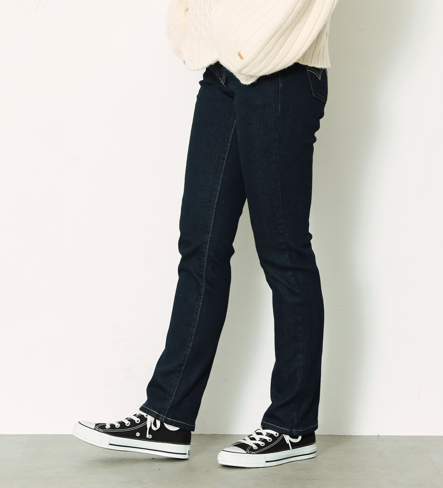 EDWIN(エドウイン)の【SALE】ジャージーズ BODY FIRE スリムストレートデニムパンツ【暖】|パンツ/デニムパンツ/レディース|インディゴブルー