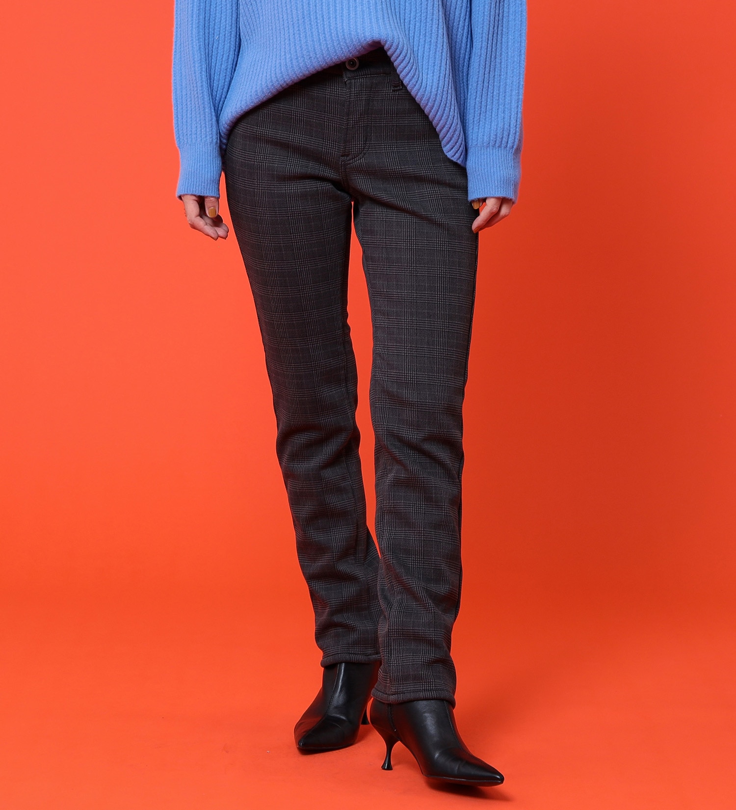 EDWIN(エドウイン)の【売り尽くしSALE】EDWIN LADIES 『裏シャギーであったかい。』BODY FIRE ジャージーズスリムストレートデニムパンツ【スタンダードモデル】【暖】|パンツ/デニム / ジーンズパンツ/レディース|チャコール