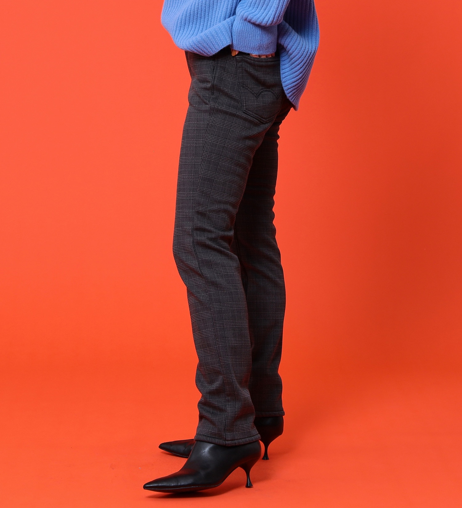 EDWIN(エドウイン)の【売り尽くしSALE】EDWIN LADIES 『裏シャギーであったかい。』BODY FIRE ジャージーズスリムストレートデニムパンツ【スタンダードモデル】【暖】|パンツ/デニム / ジーンズパンツ/レディース|チャコール