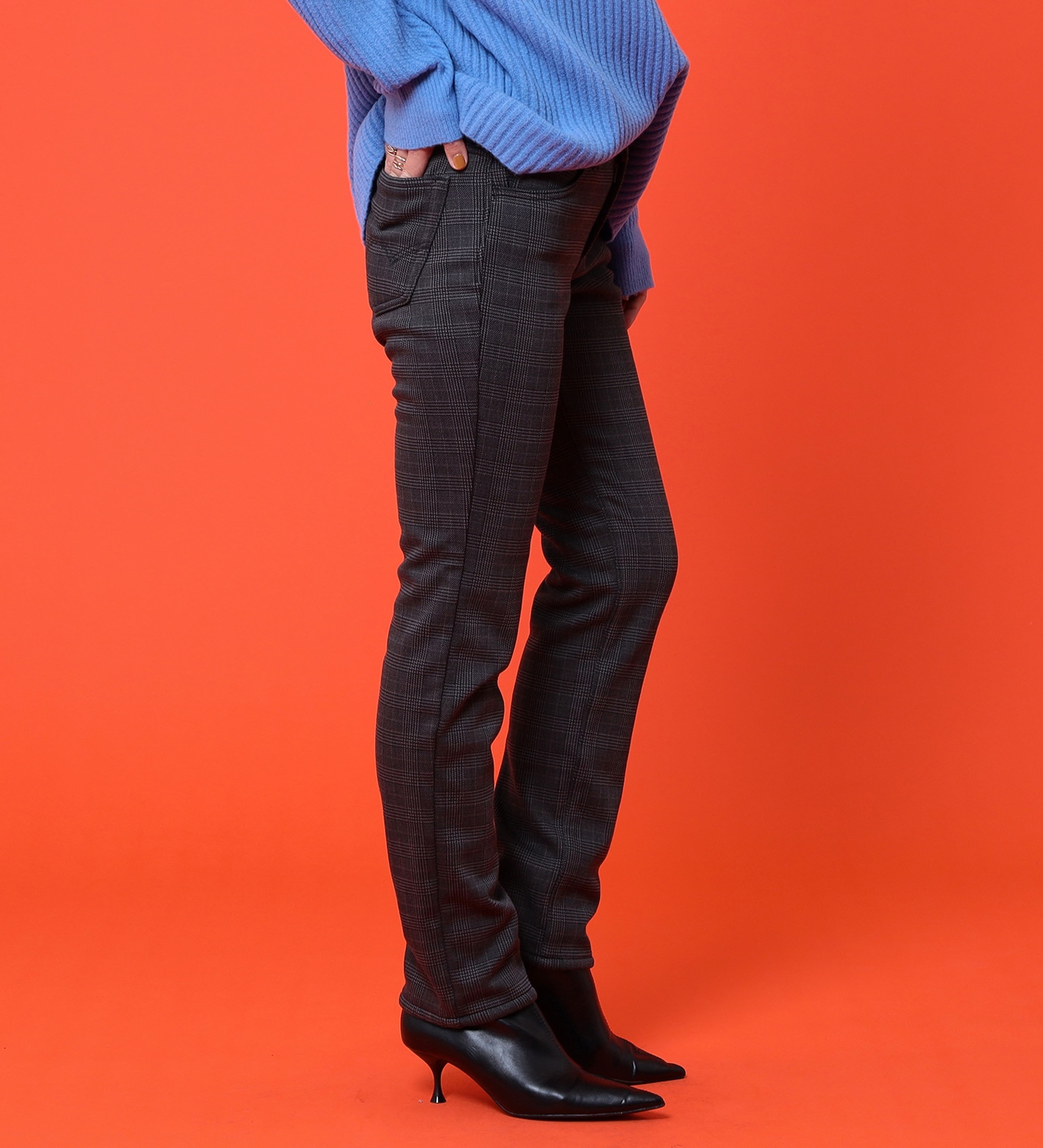 EDWIN(エドウイン)の【売り尽くしSALE】EDWIN LADIES 『裏シャギーであったかい。』BODY FIRE ジャージーズスリムストレートデニムパンツ【スタンダードモデル】【暖】|パンツ/デニム / ジーンズパンツ/レディース|チャコール