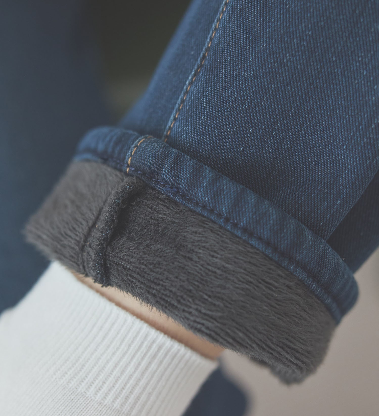 EDWIN(エドウイン)の【裾上げ無料】EDWIN LADIES 『裏シャギーであったかい。』BODY FIRE ジャージーズスリムストレートデニムパンツ【スタンダードモデル】【暖】【冬用】|パンツ/デニム / ジーンズパンツ/レディース|濃色ブルー