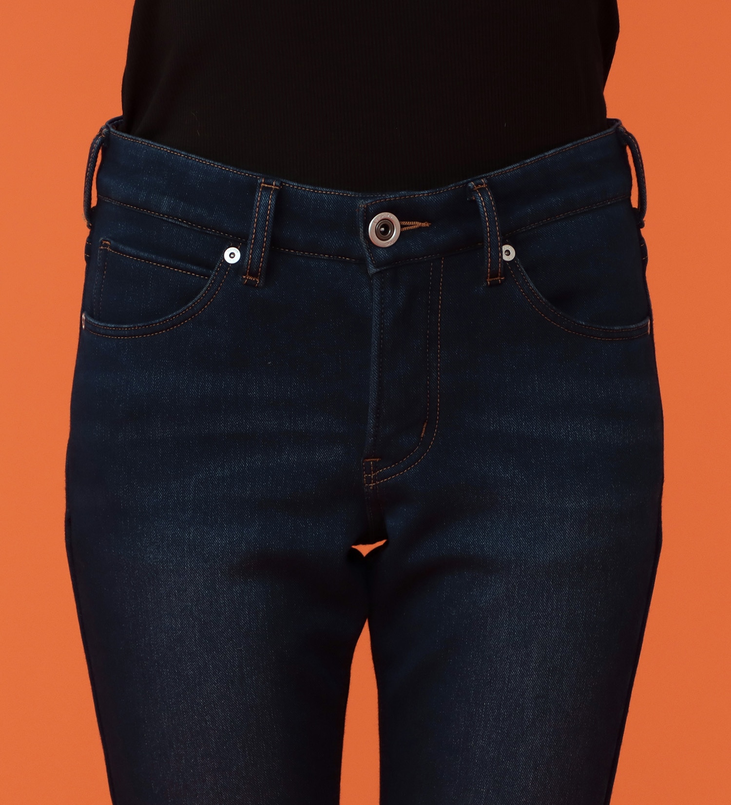 EDWIN(エドウイン)の【予約P】EDWIN LADIES BODY FIRE ジャージーズ スリムストレートデニムパンツ【暖/冬用】|パンツ/デニム / ジーンズパンツ/レディース|濃色ブルー