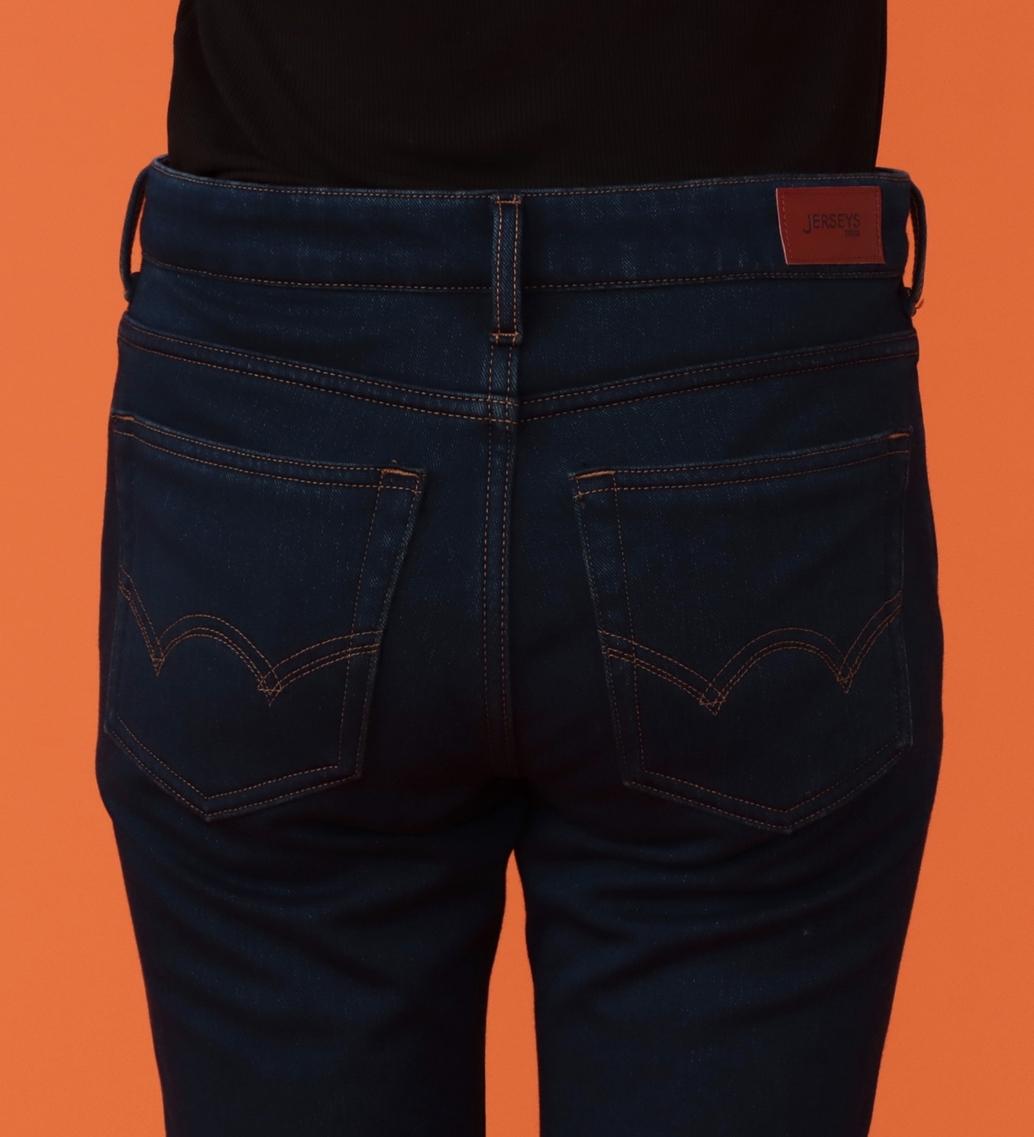 EDWIN(エドウイン)の【予約P】EDWIN LADIES BODY FIRE ジャージーズ スリムストレートデニムパンツ【暖/冬用】|パンツ/デニム / ジーンズパンツ/レディース|濃色ブルー