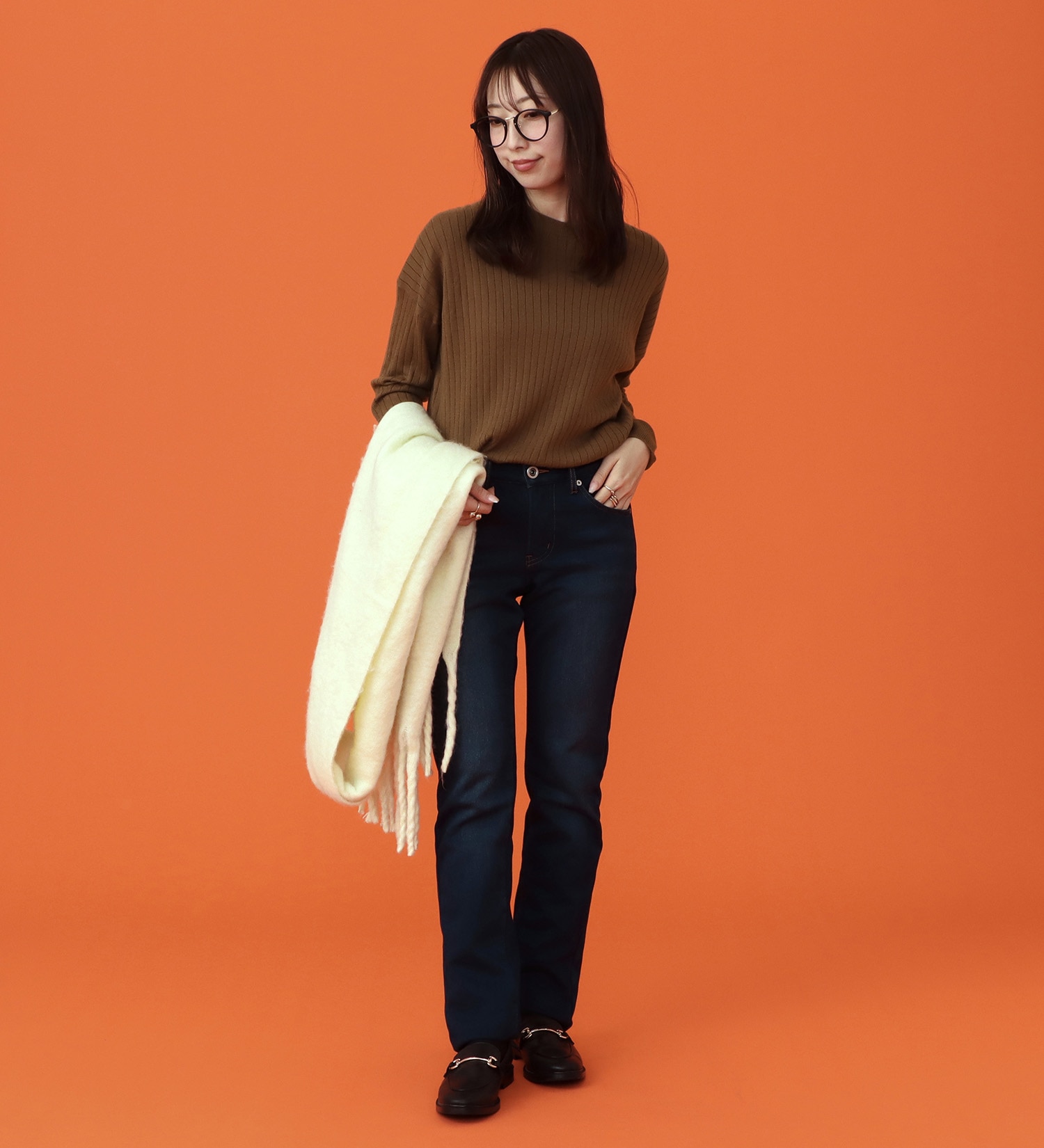 EDWIN(エドウイン)の【予約P】EDWIN LADIES BODY FIRE ジャージーズ スリムストレートデニムパンツ【暖/冬用】|パンツ/デニム / ジーンズパンツ/レディース|濃色ブルー