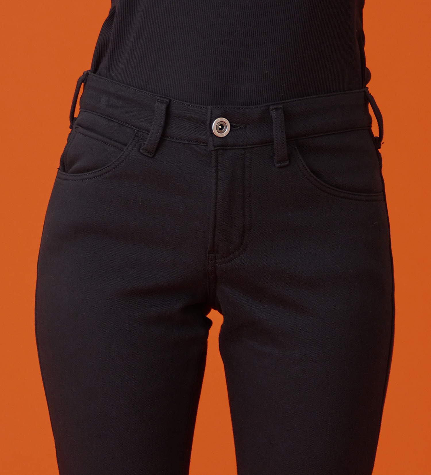 EDWIN(エドウイン)の【予約P】EDWIN LADIES BODY FIRE ジャージーズ スリムストレートデニムパンツ【暖/冬用】|パンツ/デニム / ジーンズパンツ/レディース|ブラック
