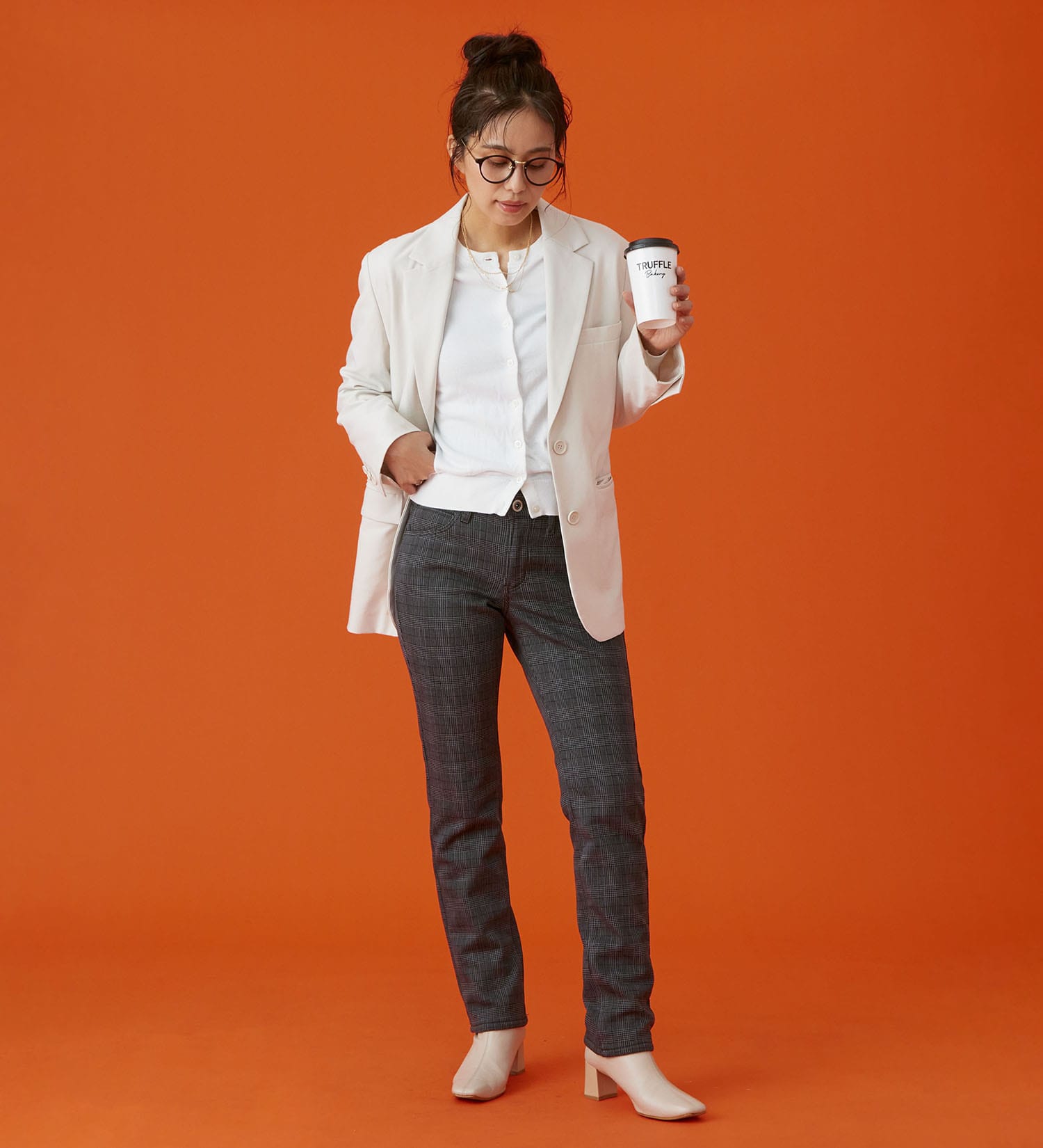 EDWIN(エドウイン)の【予約P】EDWIN LADIES BODY FIRE ジャージーズ スリムストレートデニムパンツ【暖/冬用】|パンツ/デニム / ジーンズパンツ/レディース|グレンチェック