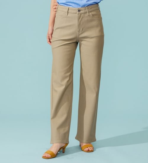 【予約P】EDWIN LADIES ジャージーズ COOL ワイドデニムパンツ【涼】