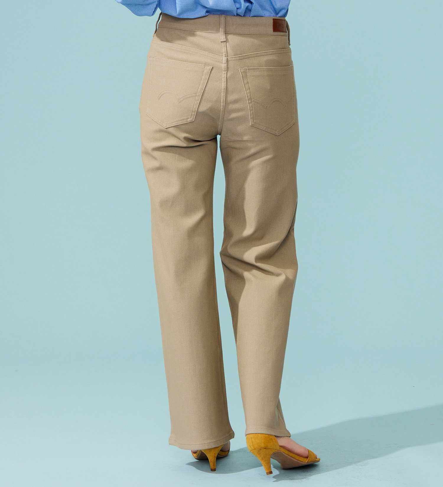 EDWIN(エドウイン)の【予約P】EDWIN LADIES ジャージーズ COOL ワイドデニムパンツ【涼】|パンツ/パンツ/レディース|ベージュ