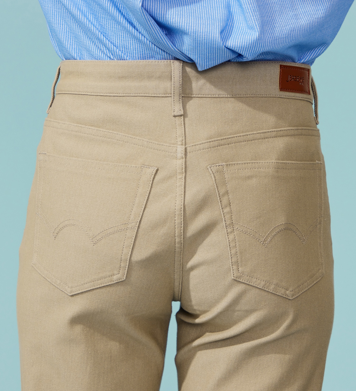 EDWIN(エドウイン)の【予約P】EDWIN LADIES ジャージーズ COOL ワイドデニムパンツ【涼】|パンツ/パンツ/レディース|ベージュ