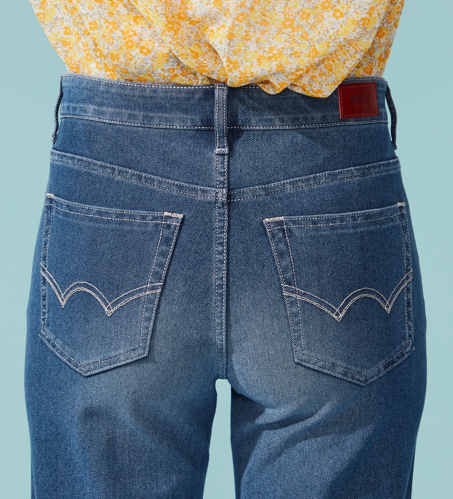 EDWIN(エドウイン)の【予約P】EDWIN LADIES ジャージーズ COOL ワイドデニムパンツ【涼】|パンツ/デニム / ジーンズパンツ/レディース|淡色ブルー