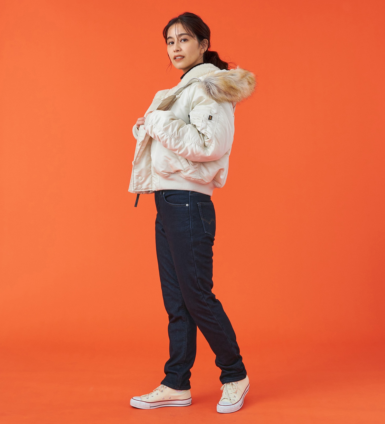 EDWIN(エドウイン)の【予約】EDWIN LADIES 『3層構造であったかい。』デッドエアー BODY FIRE ジャージーズテーパードデニムパンツ【暖】【冬用】|パンツ/デニム / ジーンズパンツ/レディース|インディゴブルー